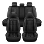 Eluto 5 Seats Car Seat Covers Universal PU Leather Seat Cushion Non-slip Protector Mat