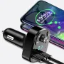 Dual USB Car MP3 Player Fast Charger FM bluetooth Receiver Compatible 5.0 FM Transmitter USB Flash Drive Plug Car Kit