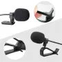 Car Audio Microphone 3 Meters 2.5mm Jack Plug External Microphone Dual Mounting Options for Car Radio Receiver