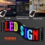 LED Car sign,programmable LED sign, Flexible Matrix panel by Bluetooth APP, LED Display and Sign board for store, shop, bar and business areas