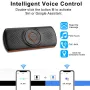 Car Bluetooth Speaker for Cell Phone Portable Bluetooth Handsfree Kit Wireless in Car Speakerphone Music Player with Visor Clip Supports Siri Google Assistant TF Card Playback
