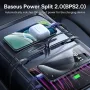 Baseus Car Intelligent Docking Station Hub 45W PD Fast Charger USB Shunt Hub Splitter for Tesla 2023 2024 Model 3 Model Y GaN