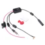 DAB+FM+Car Stereo Antenna Aerial Splitter Cable Adapter 12V Radio Signal Amplifier Antenna Signal Booster FM/AM Car Accessories