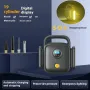 Portable Car Tire Inflator Pump 150PSI Digital Tyre Inflator Air Compressor Auto Stop Preset Pressure LCD Display Air Inflator Pump with SOS LED Light Tyre Pressure Gauge