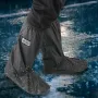 Rain Shoe Covers Waterproof Anti-Slip Rainproof Motorcycle Shoe Covers High Long Tube Waterproof Shoe Covers Non-Slip Thickened Outdoor Riding Sandproof Snowproof
