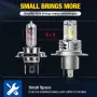 General Liang H4/H7/H11/9005/9006 6500K 2PCS Car LED Headlights Front Fog Lamp Modified Mini Integrated Plug-In Lamp