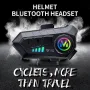 Coralme Y10 Motorcycle Helmet Bluetooth Headset Wireless Headset AI Voice Assistant Motorcycle Helmet Headset Split Installation Bluetooth Headset