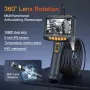 Borescope Inspeksi Genggam 5 inci 8mm Kamera Endoskopi 1080P Lensa Ganda Rotasi 360 Derajat