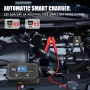 HTRC P10X2 12V 24V 10A Auto Motorcycle Battery Charger AGM Intelligent Repair Dual Channel Smart Car Battery Charger Lithium Lifepo4 Lead-Acid(AGM/Gel/SLA) for Car Boat