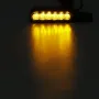 2pcs 12V 6 LED Motorcycle LED Turn Signal Indicators Light Handlebar Mount Amber Aluminum Alloy