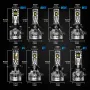 Novsight A500-N95 2PCS 130W 30000LM LED Headlight Bulbs 6500K Bright White Car Front LED Headlights IP68 Waterproof Level
