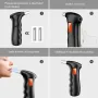 Portable Breathalyzer with 5 Mouthpieces for Alcohol Personal Alcohol Breathalyzer Tester LCD Display and Reusable Mouthpieces