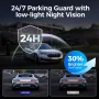 AZDOME M660 4CH 4 Lentes Tela IPS de 2,4 polegadas Gravador de direção WIFI GPS Câmera de painel com controle de voz inteligente Visão noturna