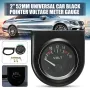 Green Shell 2 52mm Car Voltage Gauge Voltmeter Universal Pointer Voltmeter Automotive Automatic Measuring Range