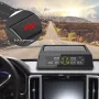 Universal Solar Energy 6 Tyre Sensor Solar TPMS Wireless Tire Pressure Monitoring System for Truck Bus RV Oversize Vehicle Car