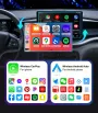 2-in-1 Wireless CarPlay Android Auto Box CP/AA Adapter 5G Wifi & BT 5.0 Support Mobile Phones Vehicles