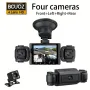 2 Inch IPS 4 Channels Dash Cam Parking Monitoring HD Superior Night Vision Recorder Loop Recording