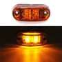 1PC LED Front Side Marker Indicator Light 12V 24V For Truck Van Trailers Boats