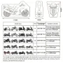 190T Motorcycle Cover Outdoor Indoor Protection for Motorbikes and E-Bikes Waterproof All Season Dustproof UV Protection