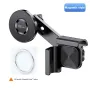 Car Phone Holder Display Screen Mount 360 Degree Adjustable Clip Strong Magnetic Attachment Anti Slip Silicone Protection for Tesla Model 3/Y/X/S