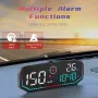 G14 Car HUD Head-up Display Car Universal Beidou GPS Altitude Date Speedometer HD Display Screen Overspeed Alarm Fatigue Driving Alarm