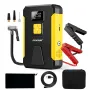 FOXSUR Multi-function 2 In 1 Car Jump Starter Air Pump Portable Air Compressor Auto Tire Inflator Emergency Power Supply with LED Emergency Light