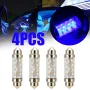 4-Pack 39mm/41mm/42mm Double Tip 8LEDs Car LED Reading Light License Plate Light Trunk Light Bulbs
