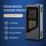 Cordless Tire Inflator with Digital Display 3*2000mAh Tire Inflator Digital Display 4 Mode Car Air Pump Built-In LED Lighting for Car Motorcycle Bike Ball