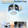 Car Vacuum Suction Phone Holder Double-Sided Suction Cup 360° Rotatable Multi-Angle Adjustable Ultra-Strong Vacuum Adsorption
