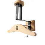 Wooden Motorcycle Helmet Storage Rack Organizing Rack Cycling Equipment Solid Wood Hanger Wall Mounted Rack