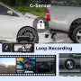 3 Lens 1080P WiFi WDR Dash Cam 3.16 Inch IPS Screen Front Interior Rear Car Driving Recorder Camera 170° Wide Angle Night Vision Motion Detection