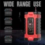 FOXSUR 12V 24V 10A Battery Charger with Intelligent Repair Screen Display for Cars and Motorcycles