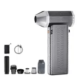 130000RPM 2 In 1 Mini Blower Fan Turbo Jet Fan Brushless Motor Handheld Duct Fan Electric Air Duster Speed Adjustable Cordless Jet Dry Air Blower
