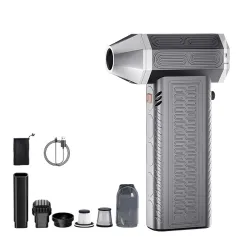 130000RPM 2 In 1 Mini Blower Fan Turbo Jet Fan Brushless Motor Handheld Duct Fan Electric Air Duster Speed Adjustable Cordless Jet Dry Air Blower