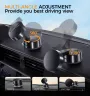 Car Vacuum Suction Phone Holder Double-Sided Suction Cup 360° Rotatable Multi-Angle Adjustable Ultra-Strong Vacuum Adsorption