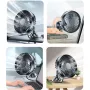 12V/24V 360° Rotation Car Cooling Fan 3Speed Single Head Electric Car Cooler Sucker Air Circulator Fan Electric Car Circulator for Auto Truck Off-Road