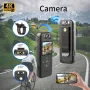 Mini WiFi Sports Camera 4K Ultra HD Night Vision Camera Fill Light Night Vision Camera Outdoor Sports Bicycle Camera Portable Motorcycle Camera
