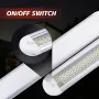 12-85V Ultra-Bright LED Cabin Lights Three Rows of 120 Beads Cab Reading Lights Aluminum Shell Trunk Lights for RVs Boats Camping