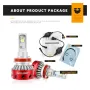 Autoleader Car LED Headlight U101 H4/H8/H11 6500K 6000LM Fog Lamps LUMILEDS-MZ Chip Headlamp