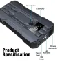10000mAh Car Jump Starter Power Bank Portable Professional Automotive Battery Charger Starting Smart Clamp with Digital Display Emergency Power Supply