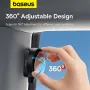 Baseus 360° Car Backseat Rear View Mirror with Safety Hammer Full Vision Wide Angle Get Off Safety Assistant Waterproof Auto Rearview Mirror