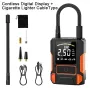 Portable Cordless Electric Air Pump High Power Multi-function Tire Inflator Digital Display Suitable for Cars and Motorcycles
