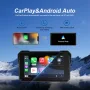 5''IPS Screen Motorcycle Carplay Android Auto Brightness Adjustment IP68 Waterproof Bluetooth 5.0 Smart Screen Player