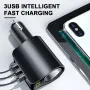Car Charger Lighter Conversion Plug One To Three QC3.0 Fast Charge 2 In 1 USB