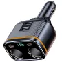 145W Car Charger Dual USB Ports Type C PD Fast Charge Adapter For Xiaomi Huawei Phone Charger Car Socket