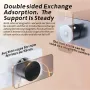 Foldable Magnetic Vacuum Phone Holder 360° Electric Suction Car Mount Double-Sided Swivel Stand for Car Mirror Gym Kitchen