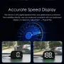 Universal Car GPS HUD Digital Speedometer Display White Light Plug and Play Big Font Car Electronics Accessories