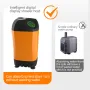 Outdoor Camping Shower IPX7 Waterproof with Digital Display Portable Electric Shower Pump for Hiking Travel Beach Pet Watering