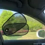 No Block View Car Side Window Sunshade Adjustable Foldable Heat Insulation Anti-glare Side Window Shade