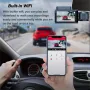 3 inch IPS Screen 3-Channel Driving Recorder 1080P HD 360° Rotation Dash Cam Without / With WiFi Loop Recording